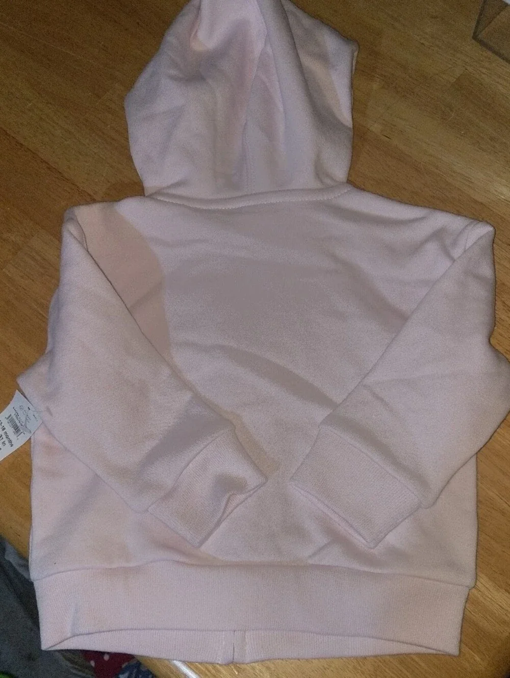 GAP Light Purple Zip-Up Hoodie with Rainbow Hearts, 12-18m